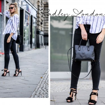 BLACK BAG & BLUE STRIPES