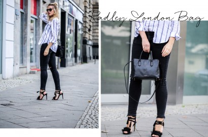 BLACK BAG & BLUE STRIPES