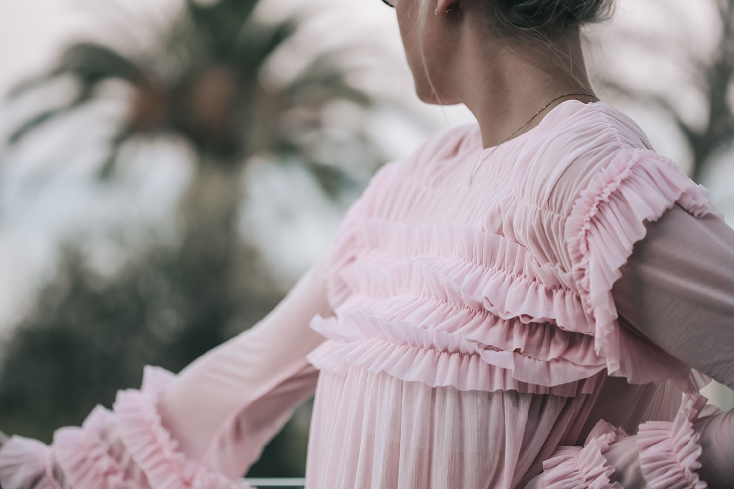 Pink Ruffle Top